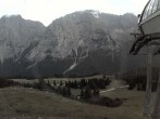 Archiv Foto Webcam Bergstation Sesselbahn Gaistal, Ehrwalder Alm 19:00