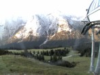 Archiv Foto Webcam Bergstation Sesselbahn Gaistal, Ehrwalder Alm 06:00