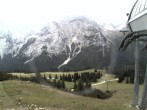 Archiv Foto Webcam Bergstation Sesselbahn Gaistal, Ehrwalder Alm 07:00
