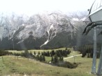 Archiv Foto Webcam Bergstation Sesselbahn Gaistal, Ehrwalder Alm 11:00