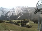 Archiv Foto Webcam Bergstation Sesselbahn Gaistal, Ehrwalder Alm 17:00