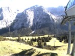 Archiv Foto Webcam Bergstation Sesselbahn Gaistal, Ehrwalder Alm 15:00