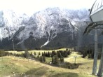 Archiv Foto Webcam Bergstation Sesselbahn Gaistal, Ehrwalder Alm 15:00