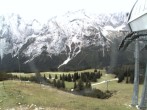 Archived image Webcam mountain station chairlift "Gaistal", "Ehrwalder Alm" 09:00