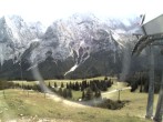 Archiv Foto Webcam Bergstation Sesselbahn Gaistal, Ehrwalder Alm 13:00
