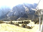 Archiv Foto Webcam Bergstation Sesselbahn Gaistal, Ehrwalder Alm 09:00