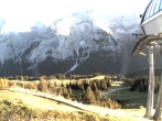 Archiv Foto Webcam Bergstation Sesselbahn Gaistal, Ehrwalder Alm 12:00