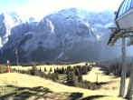 Archiv Foto Webcam Bergstation Sesselbahn Gaistal, Ehrwalder Alm 15:00