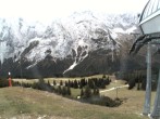 Archived image Webcam mountain station chairlift "Gaistal", "Ehrwalder Alm" 13:00