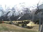 Archived image Webcam mountain station chairlift "Gaistal", "Ehrwalder Alm" 15:00