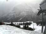 Archiv Foto Webcam Bergstation Sesselbahn Gaistal, Ehrwalder Alm 07:00
