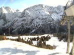 Archiv Foto Webcam Bergstation Sesselbahn Gaistal, Ehrwalder Alm 15:00