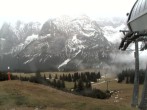 Archived image Webcam mountain station chairlift "Gaistal", "Ehrwalder Alm" 09:00