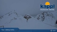 Archived image Webcam Alblittkopfbahn Top Station - Kappl 00:00