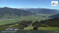 Archiv Foto Webcam Kaprun: Blick von der Bergstation Maiskogelbahn 10:00