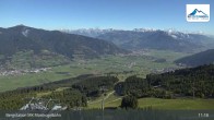 Archiv Foto Webcam Kaprun: Blick von der Bergstation Maiskogelbahn 10:00