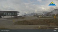 Archived image Webcam Fiss: Schönjochbahn lift 08:00