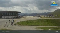 Archived image Webcam Fiss: Schönjochbahn lift 07:00