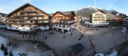 Archiv Foto Webcam Dorfplatz, Seefeld in Tirol 15:00