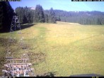 Archiv Foto Webcam Schattwald: Talstation Sesselbahn Wannejochbahn 08:00