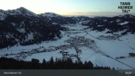 Archiv Foto Webcam Tannheim: Mittelstation Neunerköpfle 02:00