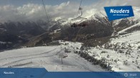 Archiv Foto Webcam Bergstation der Zirmbahn (Nauders) 15:00