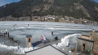 Archiv Foto Webcam Weissensee: Seeblick von Tschatscheleria 13:00