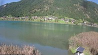 Archiv Foto Webcam Weissensee: Seeblick von Tschatscheleria 13:00