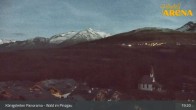 Archiv Foto Webcam Königsleiten: Panorama Ort 18:00