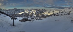 Archiv Foto Panorama Webcam Damüls an der Elsenalpstube 07:00