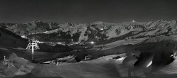 Archiv Foto Panorama Webcam Damüls an der Elsenalpstube 23:00