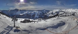 Archiv Foto Panorama Webcam Damüls an der Elsenalpstube 13:00