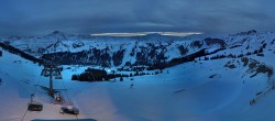 Archiv Foto Panorama Webcam Damüls an der Elsenalpstube 17:00