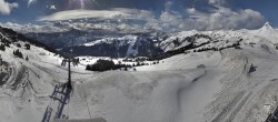 Archiv Foto Panorama Webcam Damüls an der Elsenalpstube 13:00