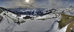 Archiv Foto Panorama Webcam Damüls an der Elsenalpstube 13:00