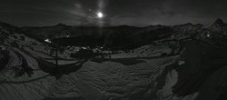 Archiv Foto Panorama Webcam Damüls an der Elsenalpstube 23:00
