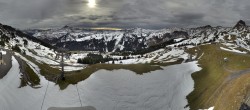 Archiv Foto Panorama Webcam Damüls an der Elsenalpstube 13:00