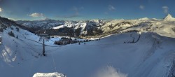 Archiv Foto Panorama Webcam Damüls an der Elsenalpstube 07:00