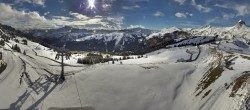Archiv Foto Panorama Webcam Damüls an der Elsenalpstube 13:00