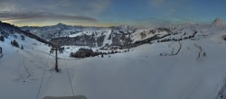 Archiv Foto Panorama Webcam Damüls an der Elsenalpstube 07:00