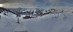 Archiv Foto Panorama Webcam Damüls an der Elsenalpstube 08:00