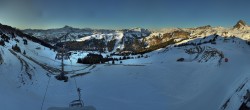 Archiv Foto Panorama Webcam Damüls an der Elsenalpstube 08:00