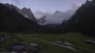 Archiv Foto Webcam Dolomitenhof - Fischleintal 19:00