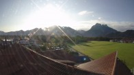 Archiv Foto Webcam Füssen: Ausblick vom Hotel Sommer 02:00