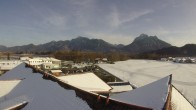 Archiv Foto Webcam Füssen: Ausblick vom Hotel Sommer 13:00