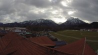 Archiv Foto Webcam Füssen: Ausblick vom Hotel Sommer 09:00