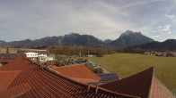 Archiv Foto Webcam Füssen: Ausblick vom Hotel Sommer 13:00