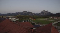 Archiv Foto Webcam Füssen: Ausblick vom Hotel Sommer 19:00