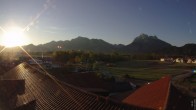 Archiv Foto Webcam Füssen: Ausblick vom Hotel Sommer 05:00