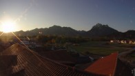 Archiv Foto Webcam Füssen: Ausblick vom Hotel Sommer 05:00
